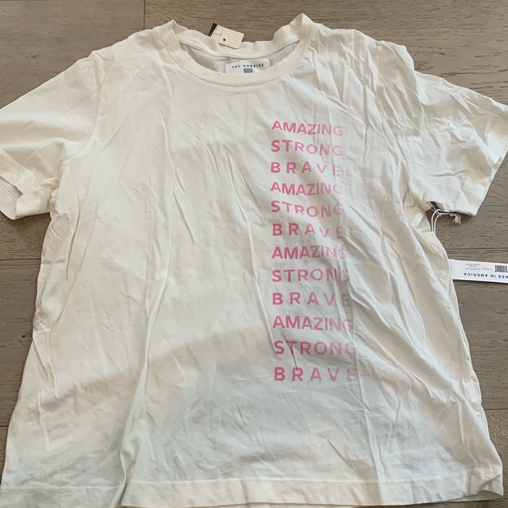 NWT Sol Angeles amazing strong brave crew tee size extra large